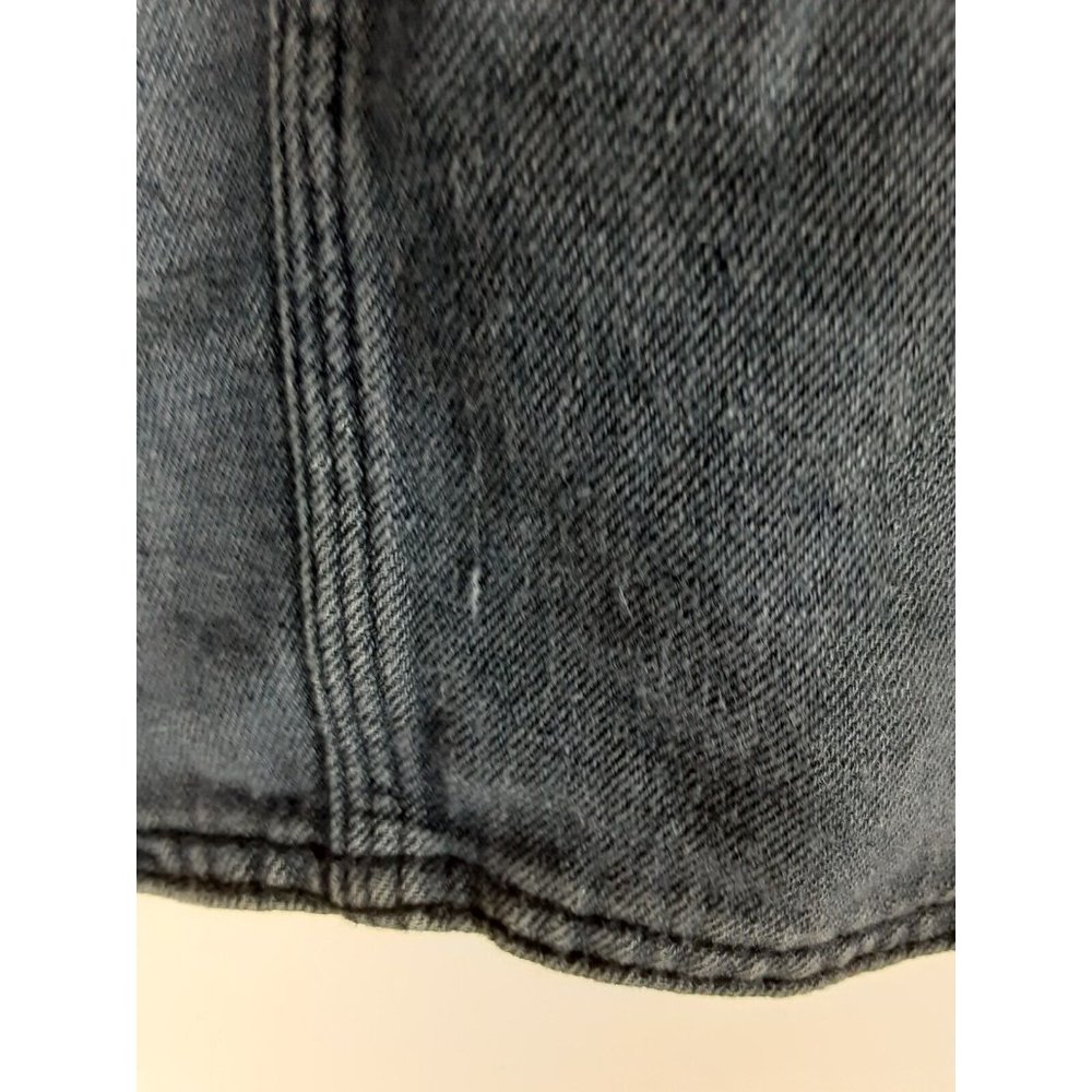 Free People Blue Denim Hemp Blend A-Line Mini Skirt Woven Braided Waist Boho 6 - Picture 8 of 8